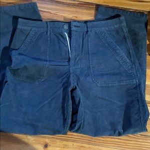 High waisted corduroy utility pant